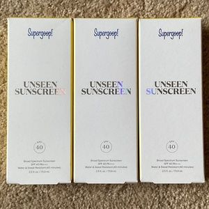 NIB Supergoop! Unseen Sunscreen sealed JUMBO SIZE spf 40 New